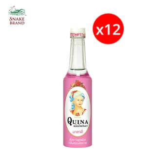 (แพ็ค 12 ขวด) Quina แป้งน้ำตรางู ควินนา กลิ่นมาลาตี ขนาด 80 มล.ผิวกายหอม เย็นสบาย