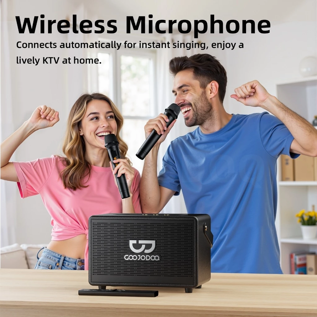 GOOJODOQ Ab4091 ลําโพง Bluetooth 5.3 ลําโพงพกพา สเตอริโอ 4 ช่อง 60w เสียงเบส 6000mah ไมโครโฟน 2 ตัว thumbnail 8