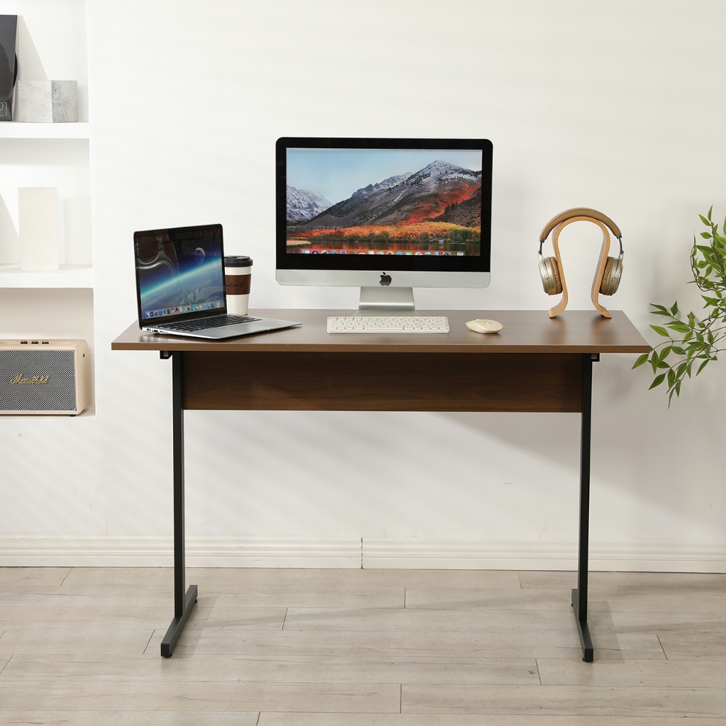 Office Desk   Size：80/100/120/140cm *60cm  Steel table legs + multi-layer solid wood table board