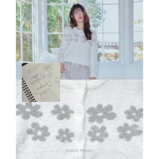 POKEE | Mika Cardigan คาร์ดิแกนไหมพรมทอลาย pokee!