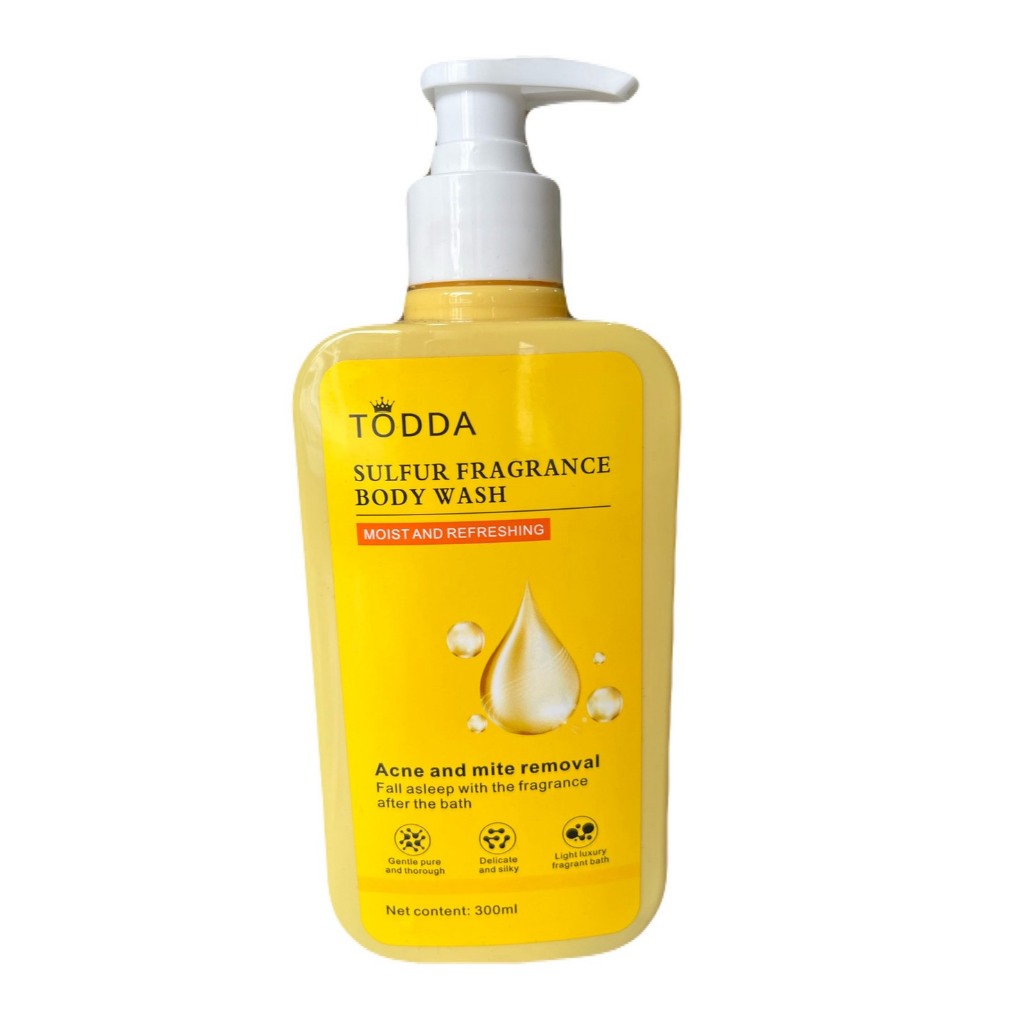 TODDA ครีมอาบน้ำกำมะถัน 3 in 1 ขนาด 300 ml. หมดอายุ 06/10/28