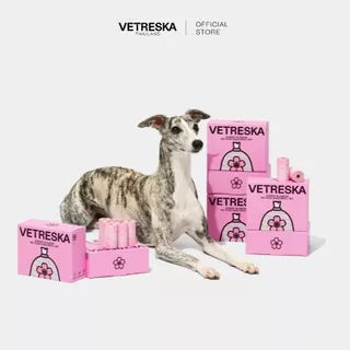 VETRESKA ถุงเก็บอึ กลิ่นซากุระ Cherry Blossom Pet Poop
