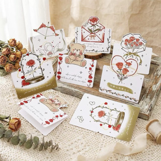 (แบบ U) การ์ดอวยพรราคาถูก การ์ด วันเกิด วันครบรอบ ปีใหม่ วาเ…