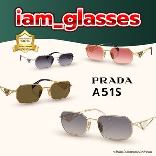 แว่นกันแดด Prada รหัส A51S รุ่นโลหะ ขาแว่นแบบTriangle Symbol…