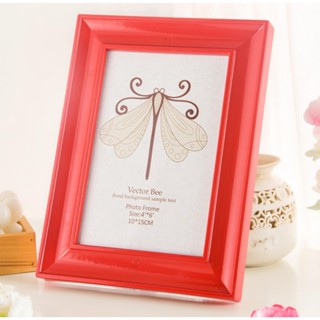 ALL U CAN BUY กรอบรูป กรอบรูปตั้งโชว์สีแดง กรอบรูปแขวนผนัง ข…