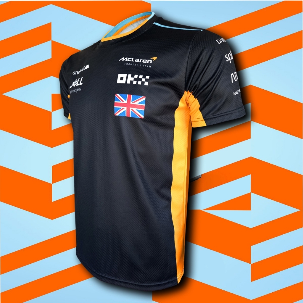 เสื้อ F1 เสื้อยืดคอกลมฟอร์มูล่าวันทีม แม็คลาเรน รุ่น รูปที่ 2