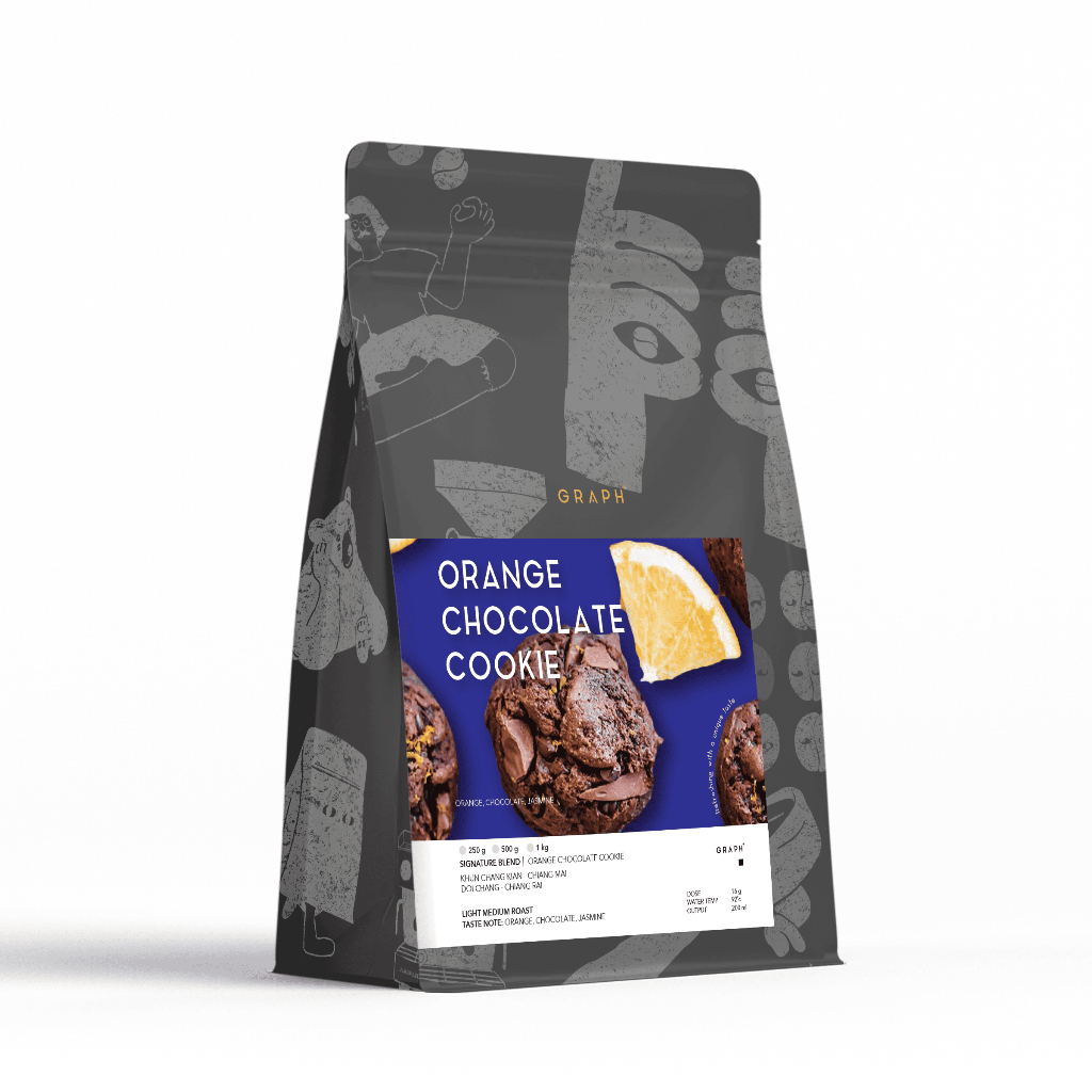 GRAPH | เมล็ดกาแฟ SIGNATURE BLEND - FRUITY FINE SET - ORANGE CHOCOLATE COOKIE