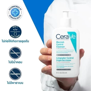 CeraVe Cleanser เซราวี ผลิตภัณฑ์ทำความสะอาดผิว 236ml (Foaming/Hydrating/Cream to Foam/SA Smoothing/Blemish ControlPP