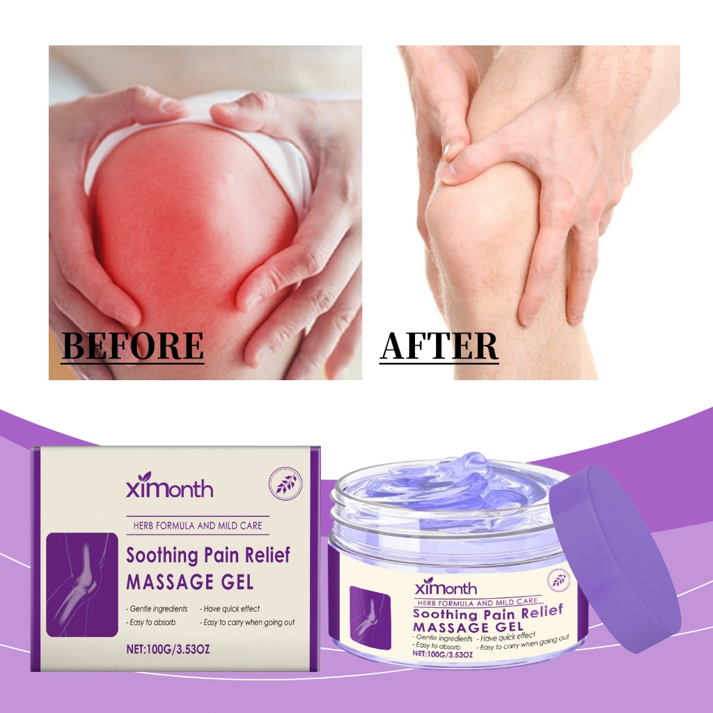 Ximonth Body massage gel 100g เจลน้ำมันนวดร่างกาย ลดปวดข้อในพริบตา คืนความคล่องตัวให้ร่างกาย ด้วยเจล
