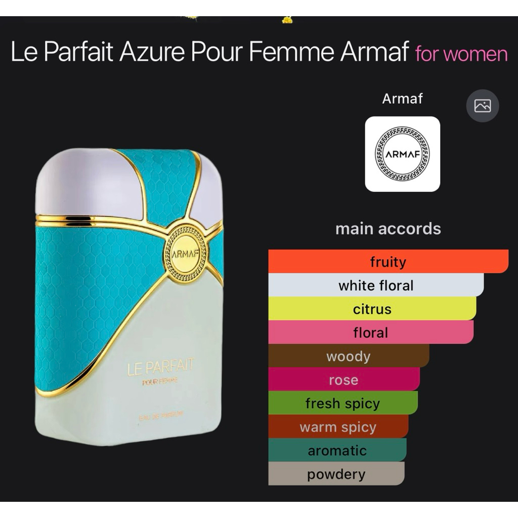Le Parfait Azure Pour Femme รูปที่ 6