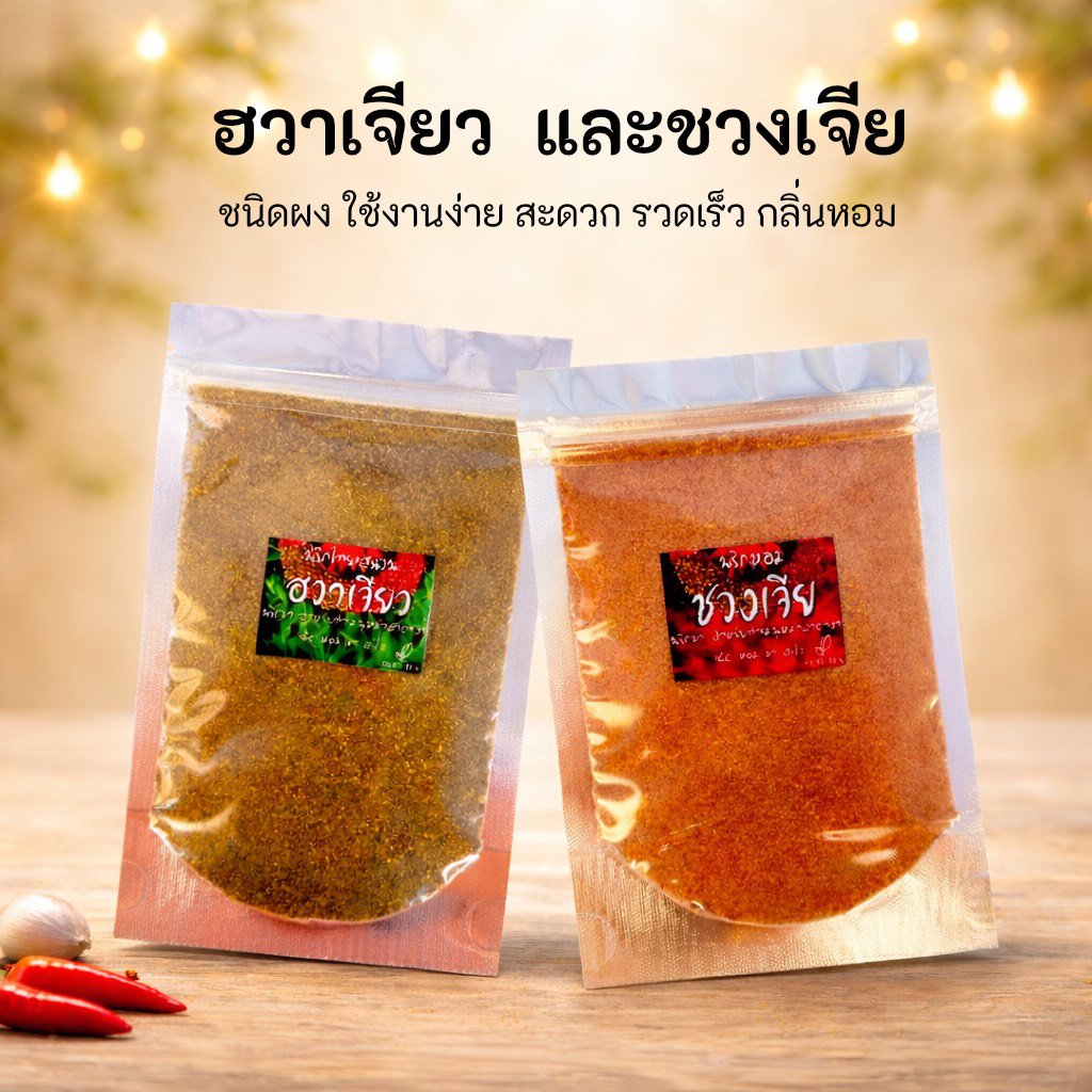 🌶🔥ผงชา ปรุงรสหม่าล่า 🔥🌶 ฮวาเจียว และ ชวงเจีย หรือ พริกหอม ชนิดผง 🔥🌶 บาร์บีคิวหม่าล่า 🍢🍡