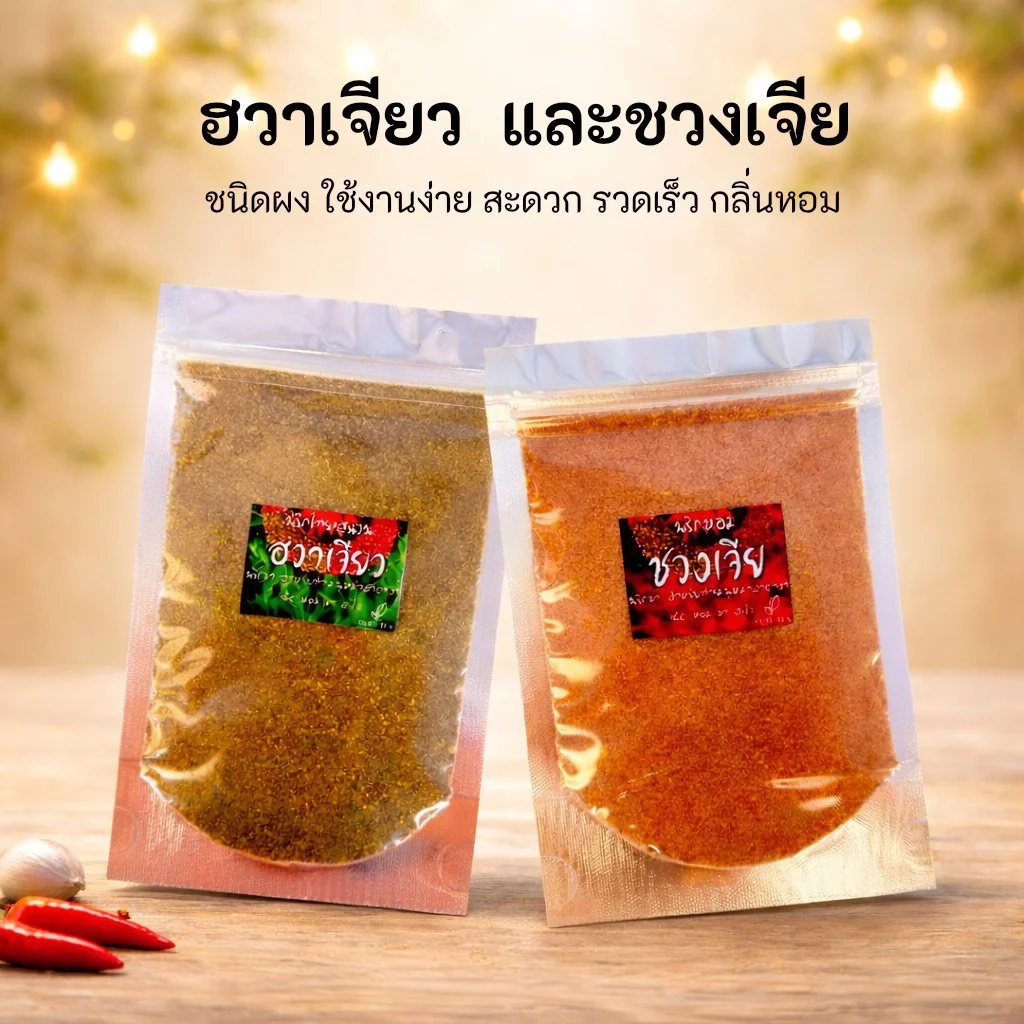🌶🔥ผงชา ปรุงรสหม่าล่า 🔥🌶 ฮวาเจียว และ ชวงเจีย หรือ พริกหอม ชนิดผง 🔥🌶 บาร์บีคิวหม่าล่า 🍢🍡