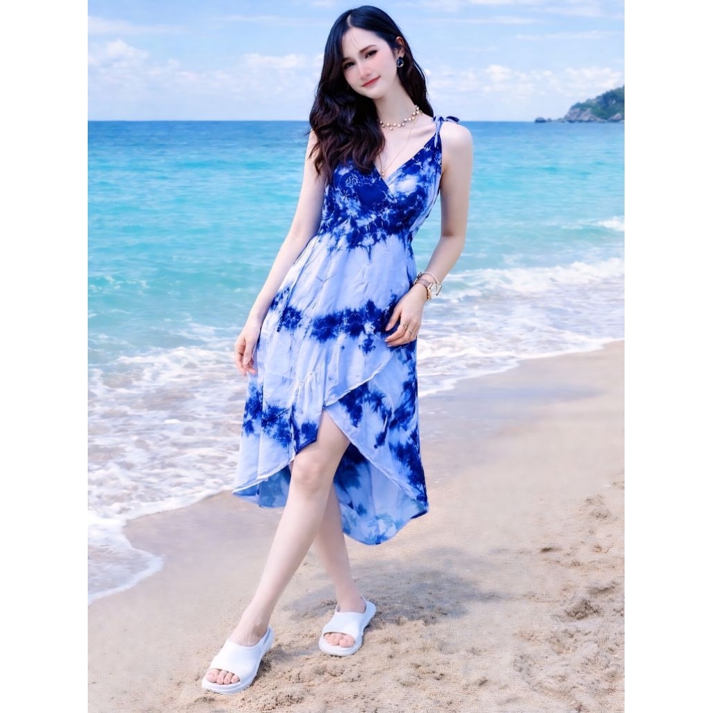 ชุดมินิเดรสมัดย้อมสีสวยสดใส ผ้าพริ้ว ใส่สบายไม่ร้อน มีทั้งไซสเล็กไซสใหญ่ สินค้าพร้อมส่งจ้า
