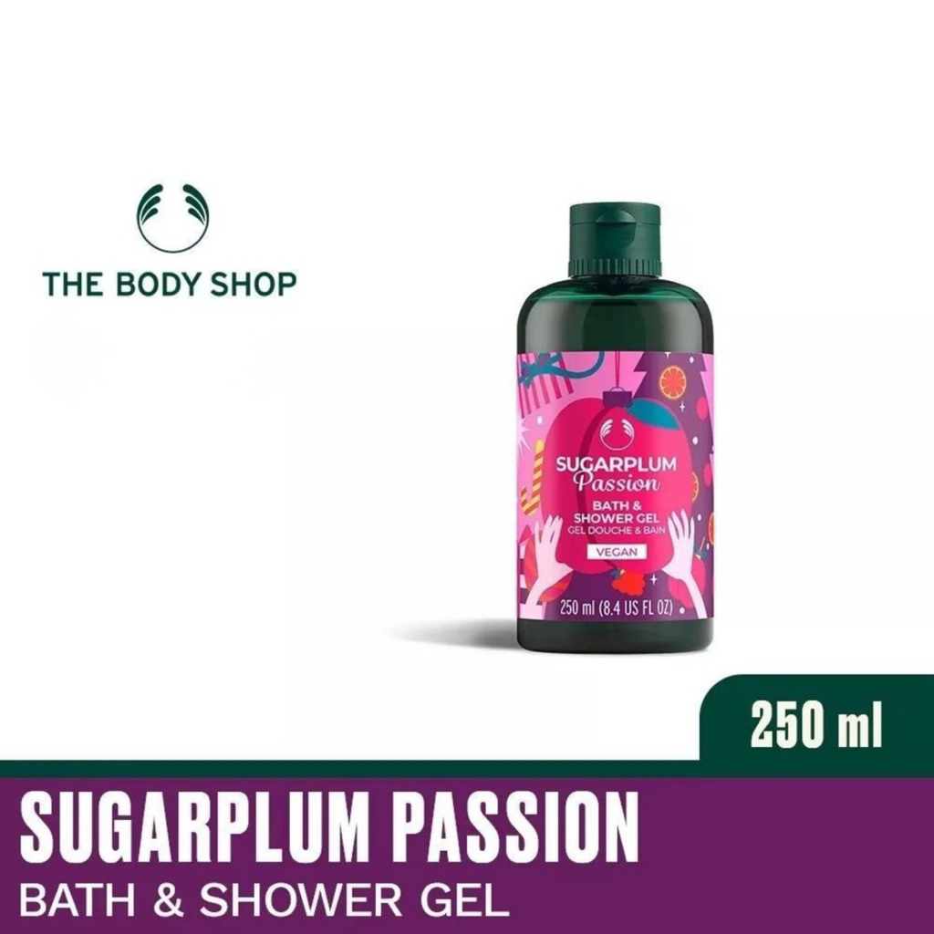 The body shop Sugarplum passion shower gel เจลอาบน้ำกลิ่นซูการ์พลัม แพชชั่น ปริมาณ 250 ml.