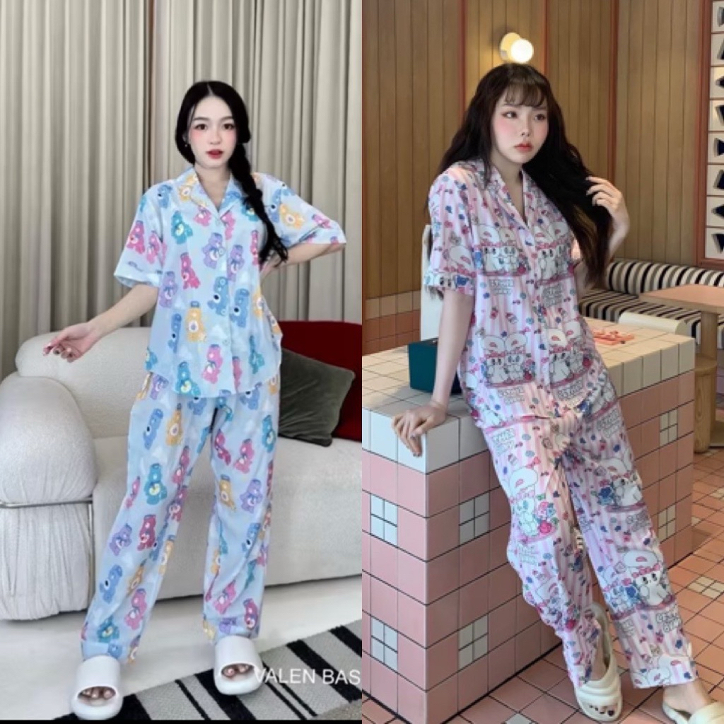 Valen Basic Studio ชุดนอนวาเลน เนื้อผ้าดี มีให้เลือกหลายลาย