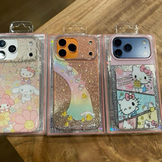 เคสอะครีลิคกลิตเตอร์สกรีนลายน่ารักๆ ขอบนิ่มหลังแข็ง ปุ่ม Cam…