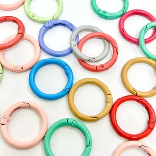 ห่วง พวงกุญแจ เกรดB เงิน ทอง คละสี ขนาด 30mm 32mm ห่วงสปริงล็อค 100pcs ของตกแต่ง อุปกรณ์งานฝีมือ