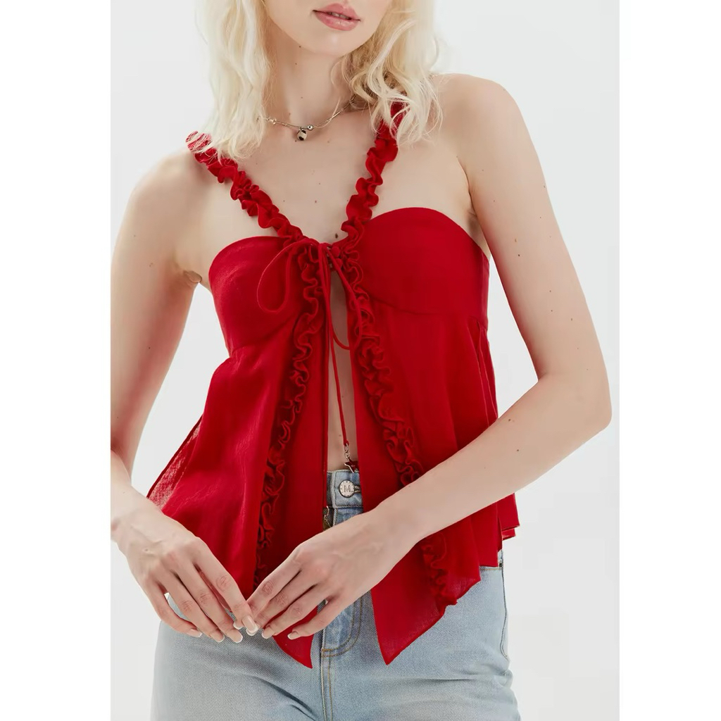 Mitr Puglia Camisole สายเดี่ยว สีแดง S