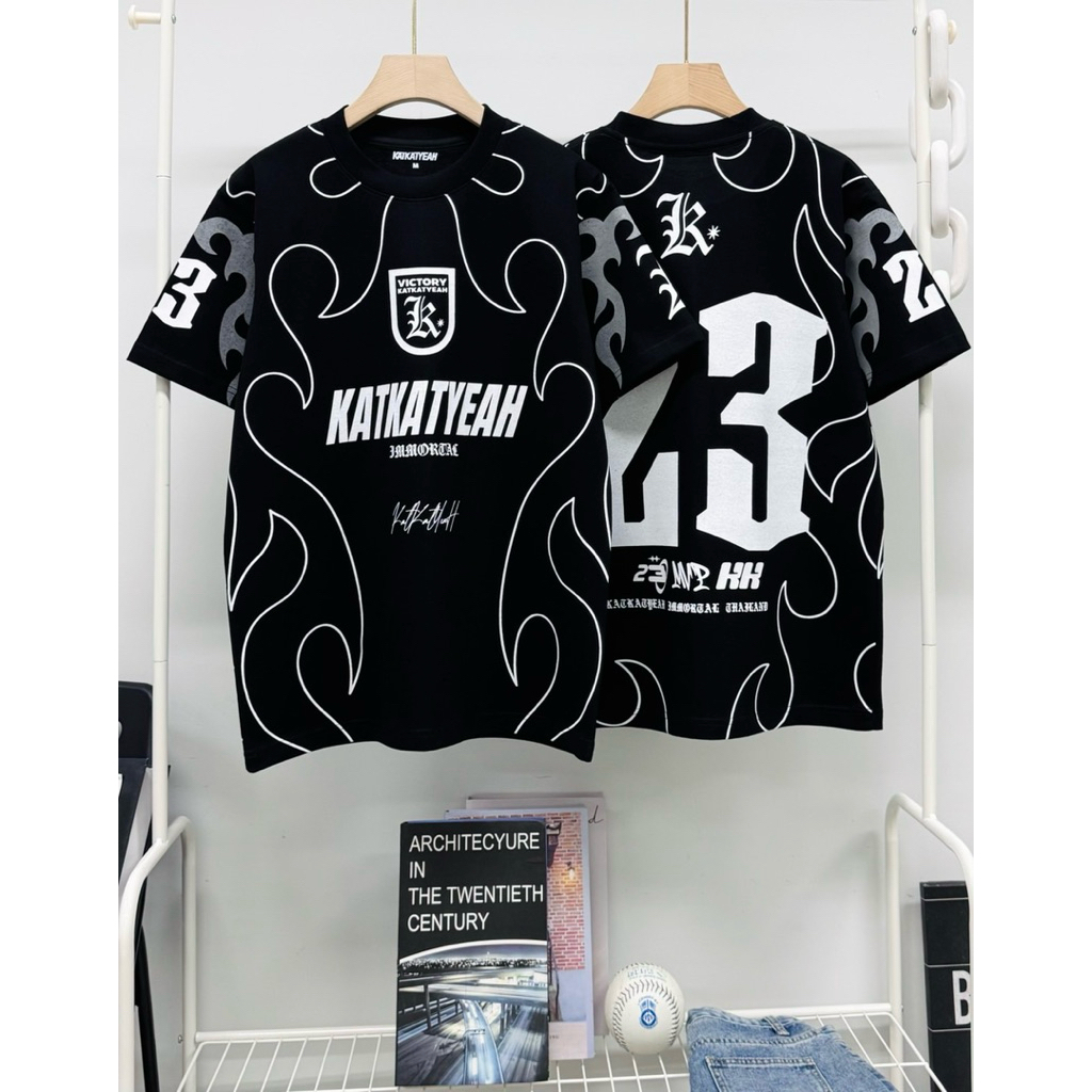 K29 เสื้อ KATKAT ไฟ 23 สีดำ