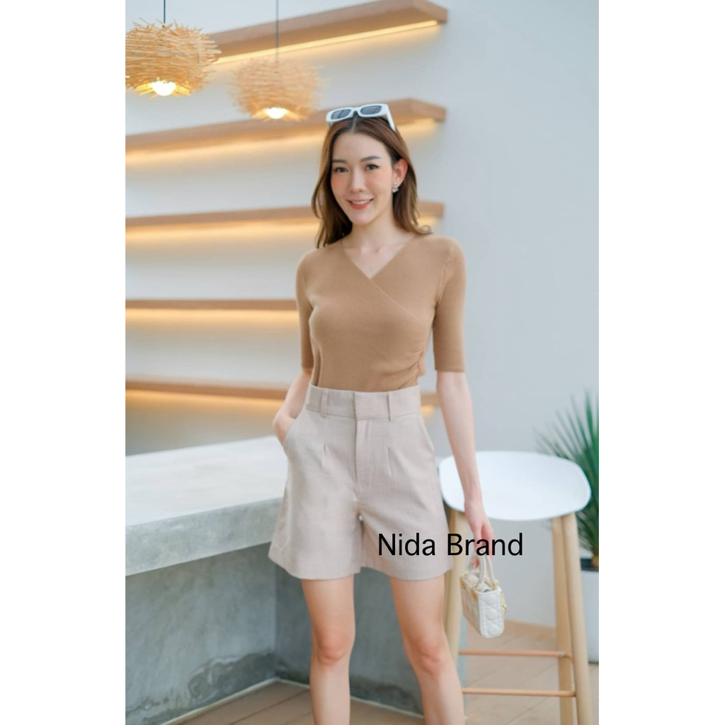 รุ่นฮิต งานป้าย กางเกงขาสั้นตะขอมีหู ผ้าสโนว์สลาฟ ผ้าหนาเนื้อดี - รูปที่ 3