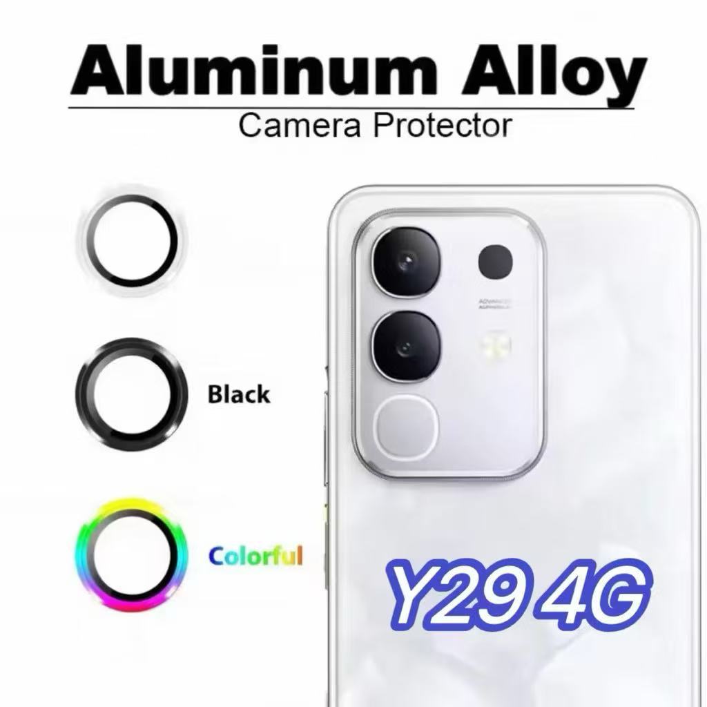 Ring ฟิล์มกระจก เลนส์กล้อง สำหรับ Vivo Y29 เต็มเลนส์