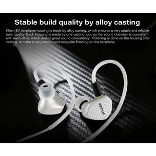 [ประกันศูนย์ไทย] KEFINE Klean SV หูฟัง IEMs ไดรเวอร์ไดนามิก ไดอะแฟรม DLC เปลี่ยนท่อเสียงได้