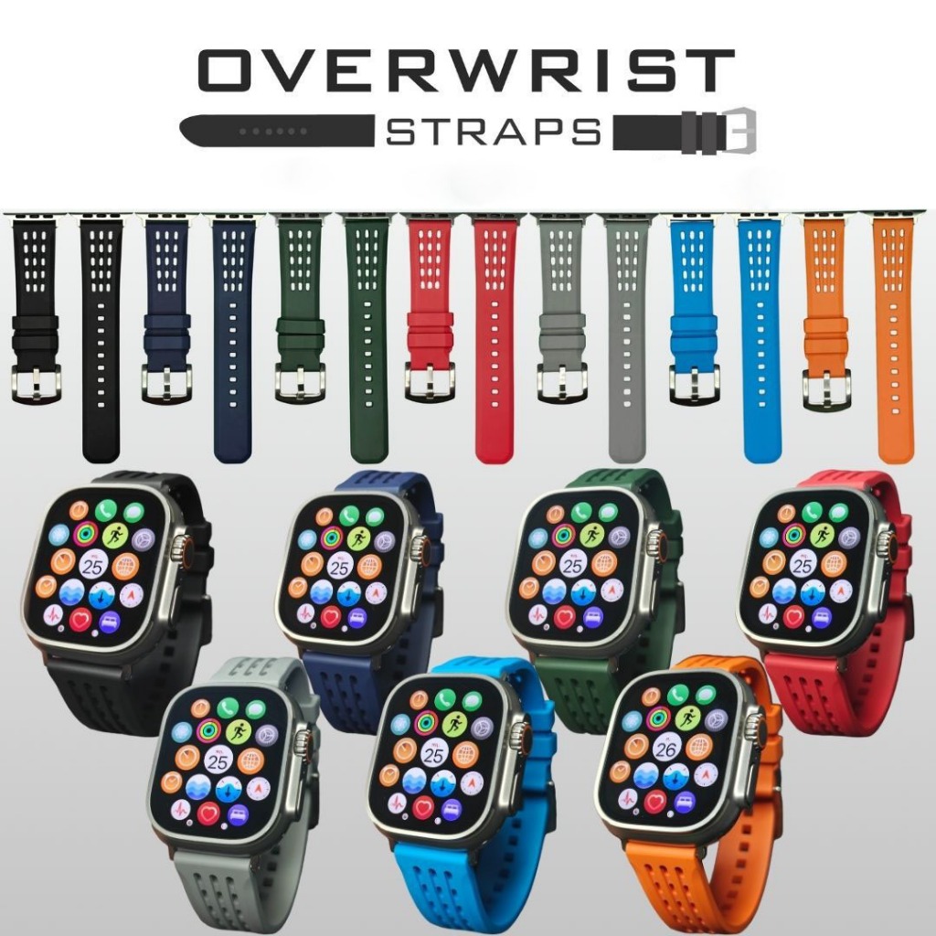 สายนาฬิกาแบบยางรุ่น Porus FKM Rubber for I-Watch