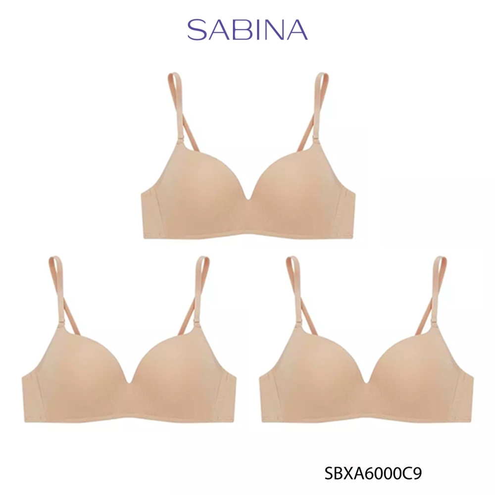 Sabina (Set 3 ชิ้น) Doomm Doomm Level 4 เสื้อชั้นใน ไร้โครง รหัส SBXA6000C9 - สีเนื้อ