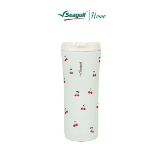 Seagull แก้วน้ำสุญญากาศ มินิมอล 0.5 ลิตร (พิมพ์ลาย) ลายพิมพ์พิเศษ เก็บร้อน-เย็น พกพาสะดวก ใส่ช่องแก้วในรถได้