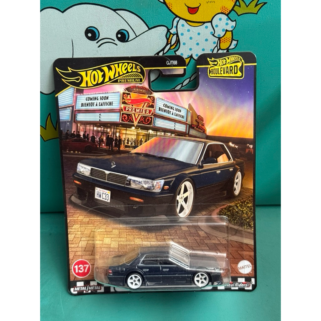 รถเหล็ก Hotwheels Premium แพ็ค Japan สภาพ ปานกลาง Nissan Luerel c33 ขนาด 1:64