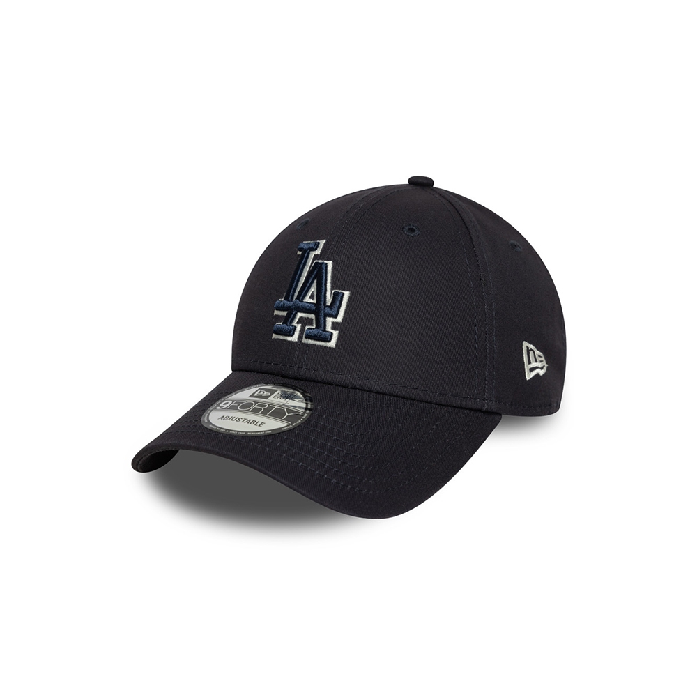 New Era قبعة 9Forty ‏Los Angeles Dodgers Team Outline — كحلي