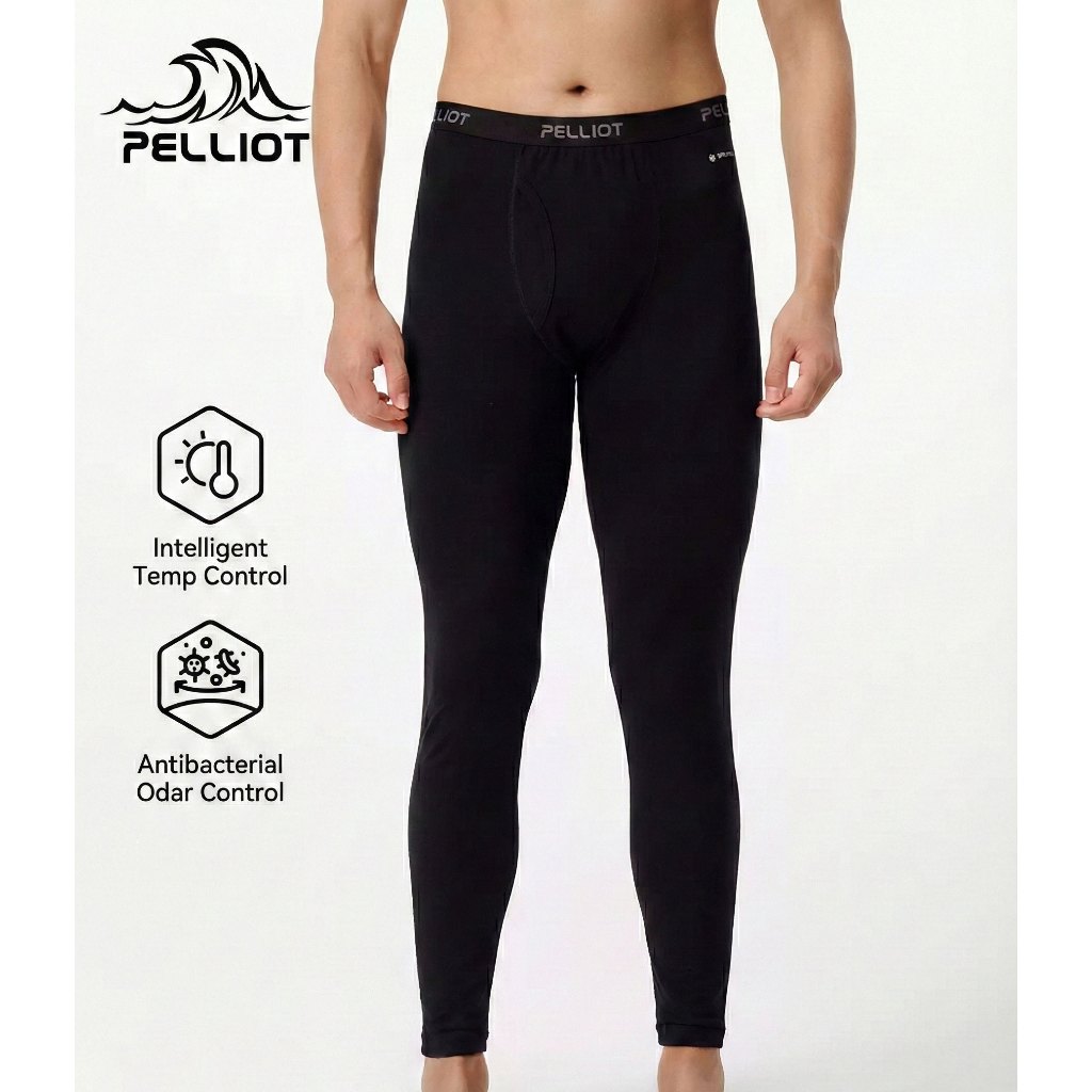กางเกง เบสเลเยอร์ ผู้ชาย  (Base Layer) Pelliot ตัวในกันหนาว ขนแกะ Merino  Wool ระบายอากาศ เกรดพรีเมี