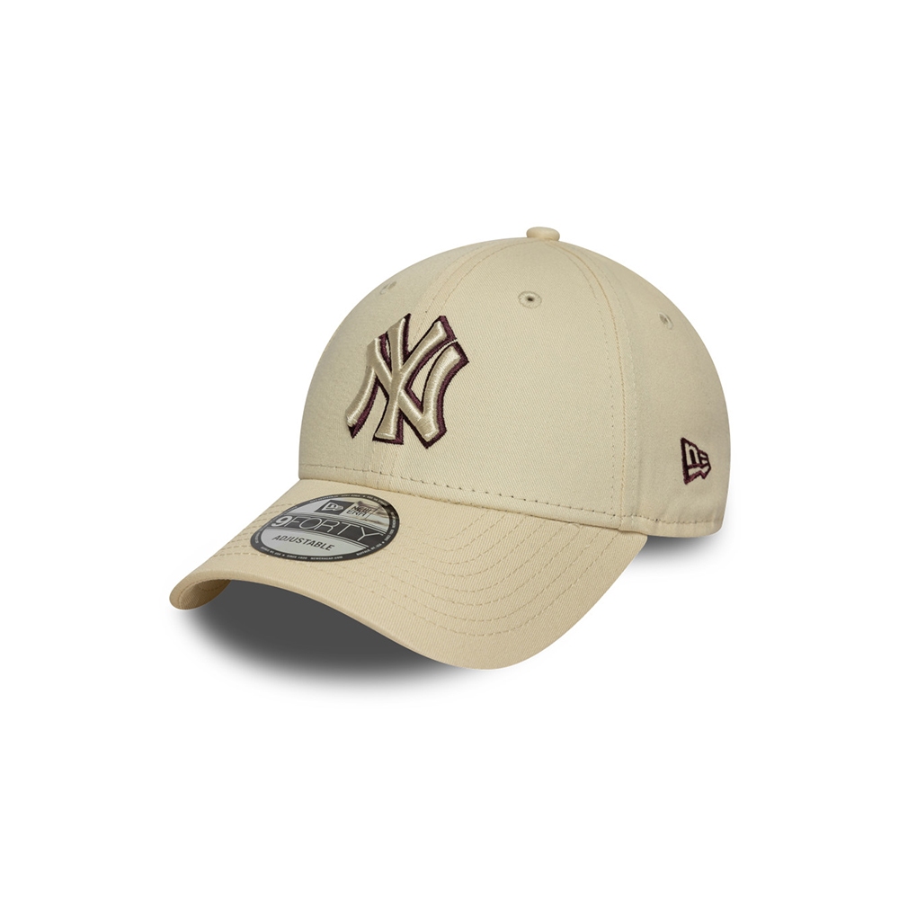 New Era หมวกรุ่น NEW YORK YANKEES TEAM OUTLINE LIGHT CREAM 9FORTY CAP