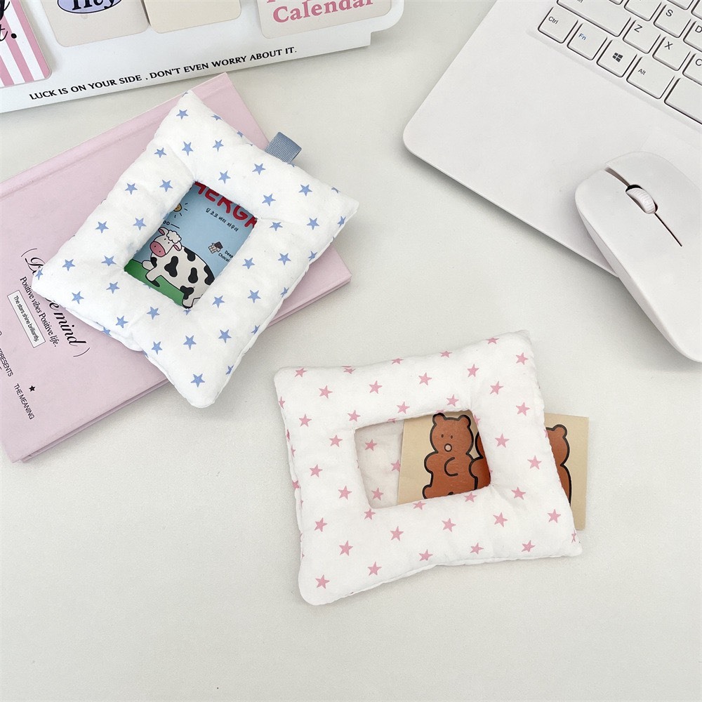 (Clothster.store) ซองใส่บัตรผ้านุ่มลายน่ารัก Padding Card Holder ลายดาว/ลายจุด พกพาง่าย