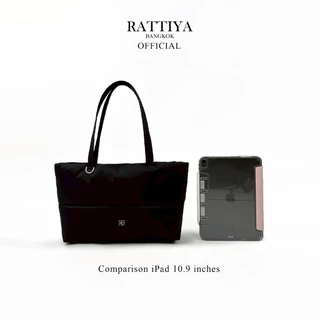 [RATTIYA BANGKOK] Luxury Puffer Tote/ 3 colors กระเป๋านุ่มนิ่ม น้ำหนักเบา กระเป๋าผ้ากันน้ำ ฟินนาเร่ ทรงสวย สะพายไหล่