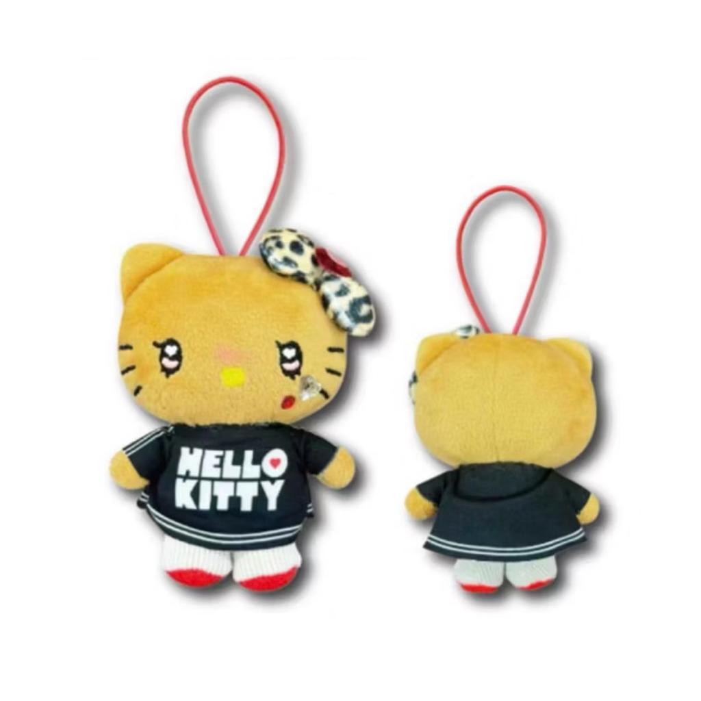 ⭐️(สินค้าพร้อมส่ง)⭐️ พวง kitty ผิวสีแทนสวมเสื้อดำ