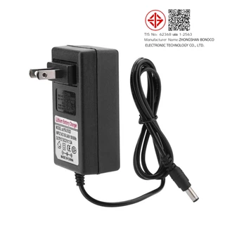 อแดปเตอร์ชาร์จแบตลิเที่ยม DC 12.6V 14.6V 16.8V 21V 21.9V 29.4V 2A แล้วตัด มีไฟสถานะ ชาร์จ แบตเต็ม Li-ion Battery Charger