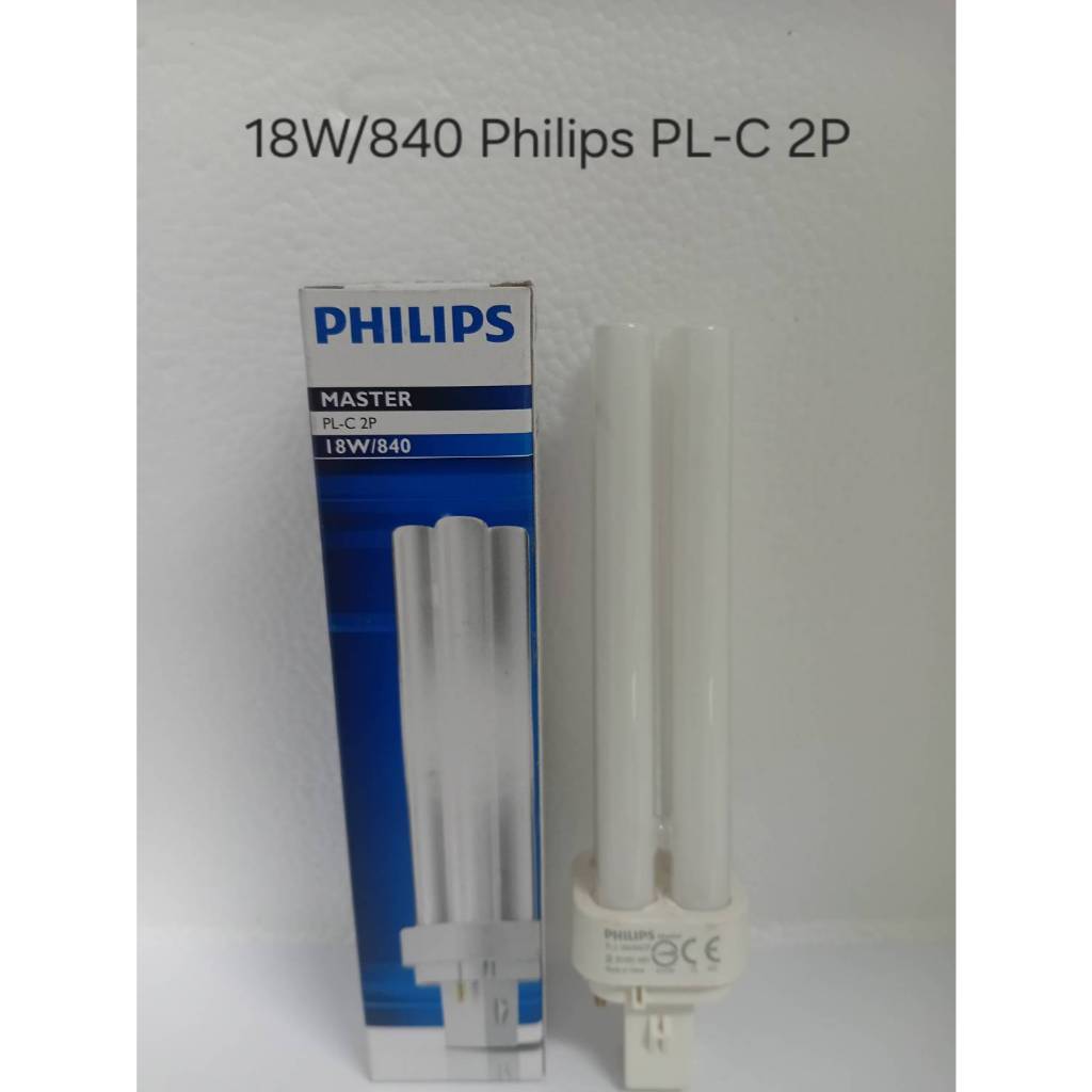Philips Compact Fluorescent Lamp Model PLC18W/840