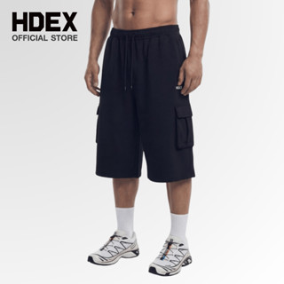 HDEX EZ Cargo Bermuda Sweat Shorts Black กางเกงสเวตขาสั้นทรง…