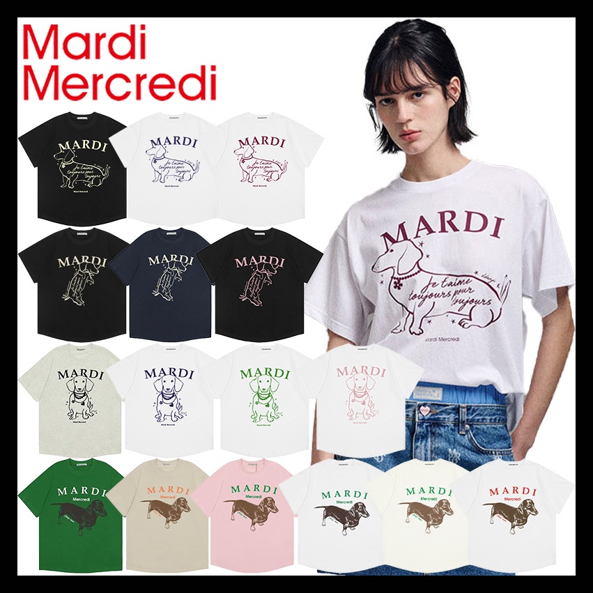 MARDI MERCREDI TSHIRT SWING THE TAIL DDANJI PEARL NECKLACE/FLOWER CHOKER