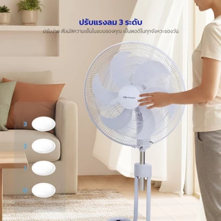Oxygen พัดลมตั้งพื้น หน้ากว้าง 20 นิ้ว รุ่น FS-1814 พัดลมอุตสาหกรรม พัดลม ปรับระดับได้