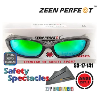 แว่นเซฟตี้ ZEEN PERFECT Sporty design ถอดเปลี่ยนเลนส์สายตาได้ เลนส์ป้องกัน UV400