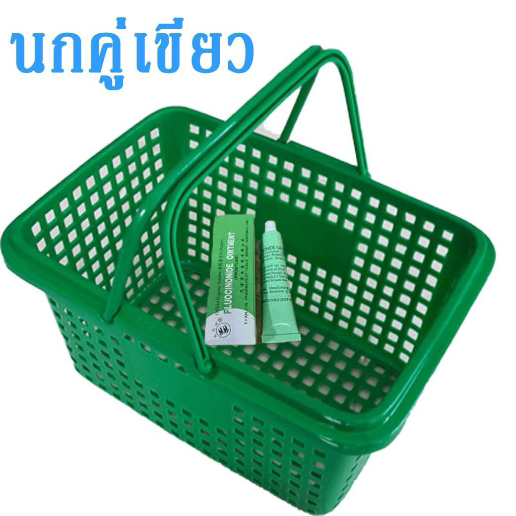 ตะกร้าเขียว นกเขียว10แพ็ค