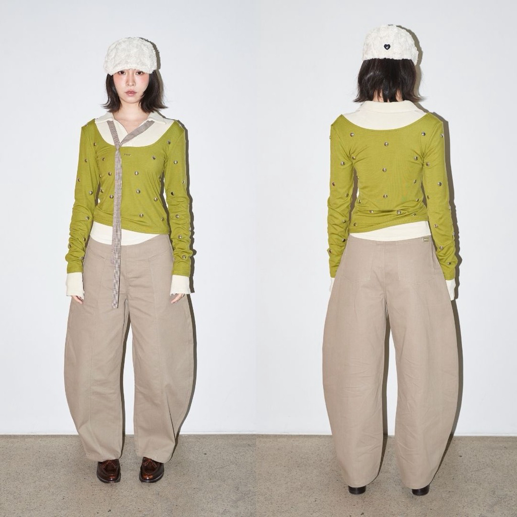 AMUSE BKK - Balloon Pants กางเกงทรงบอลลูนเอวขาโค้ง ทรงสวย *กรุณาอ่านไซส์ให้ละเอียดก่อนสั่ง*