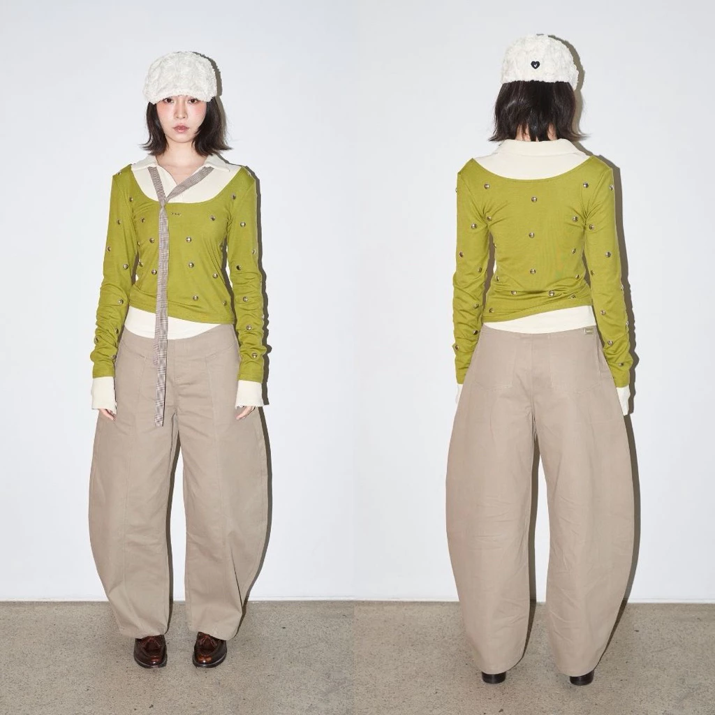 AMUSE BKK - Balloon Pants กางเกงทรงบอลลูนเอวขาโค้ง ทรงสวย *กรุณาอ่านไซส์ให้ละเอียดก่อนสั่ง*