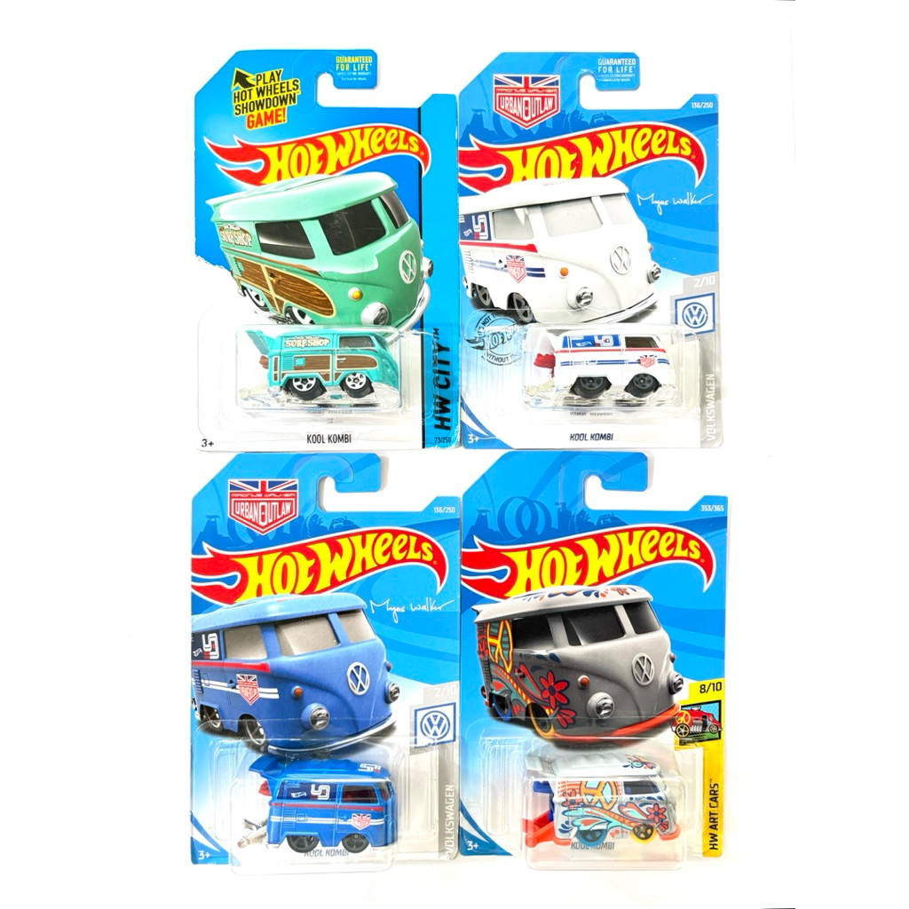 Hot Wheels | KOOL KOMBI  มี 4 แบบ |‼️แพคยับ มุมยับ แพคไม่คมไม่เนี๊ยบ‼️| ของแท้ 100% |📦สินค้ามีพร้อมส่ง