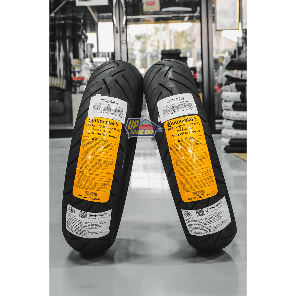 ยาง CONTINENTAL CONTI SCOOT ใส่ GRAND FILANO ไซส์เดิม คู่ละ 3,100฿ (ยางปี 25)