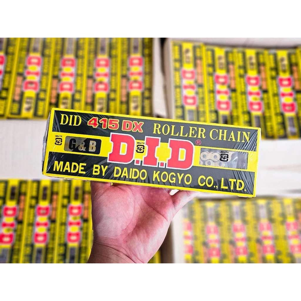 โซ่ DID 415 DX 130ข้อ G&B ทองหมุดดำ โซ่ 415-130ข้อ โซ่ดีไอดี