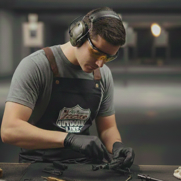 ผ้ากันเปื้อน สำหรับงานช่าง และ งานล้างปืน Gun Cleaning Apron