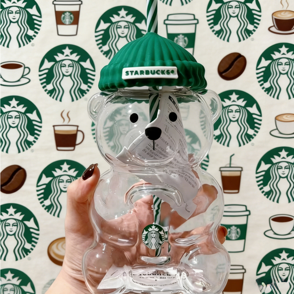 แก้วกาแฟสตาร์บัคส์แก้วทนความร้อนแก้วขนาดน่ารักเก็บของขวัญคริสต์มาส
